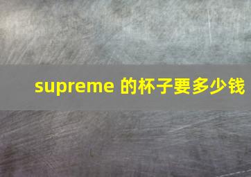 supreme 的杯子要多少钱